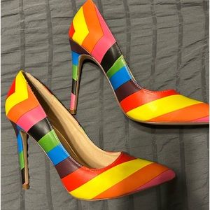 Liliana multicolored heels in size 8.5